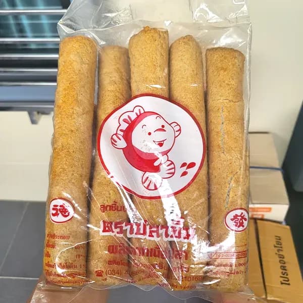 ปลาเส้นทอด ปลายิ้ม (5 เส้น) ถุงใส