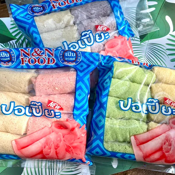 N&N เปาะเปี๊ยะวุ้นเส้นคละสี (18 ชิ้น)