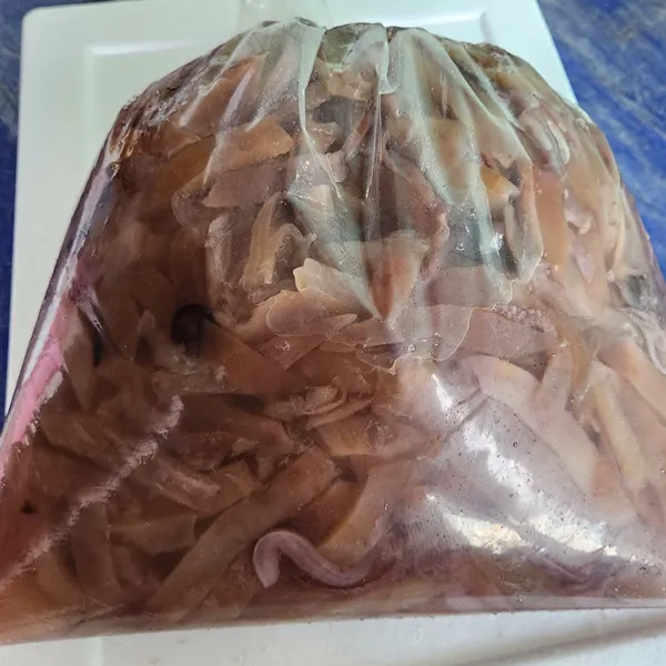 ปลาหมึกกรอบ (หั่น)