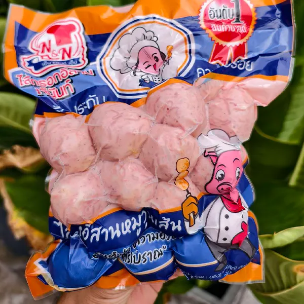 ไส้กรอกอีสานเจ๊นันท์ 30 ลูก (หมูผสมวุ้นเส้น)